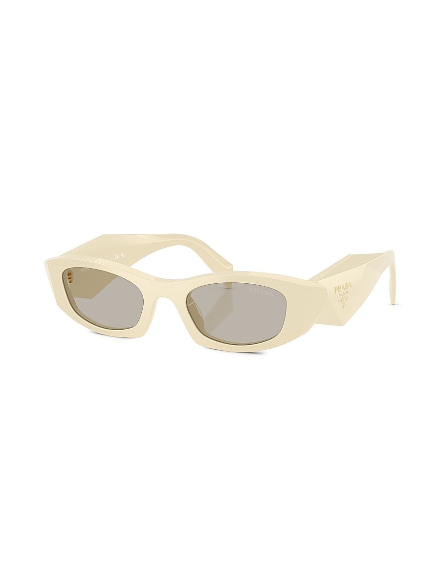 Women's 52MM Oval Sunglasses - Light Brown