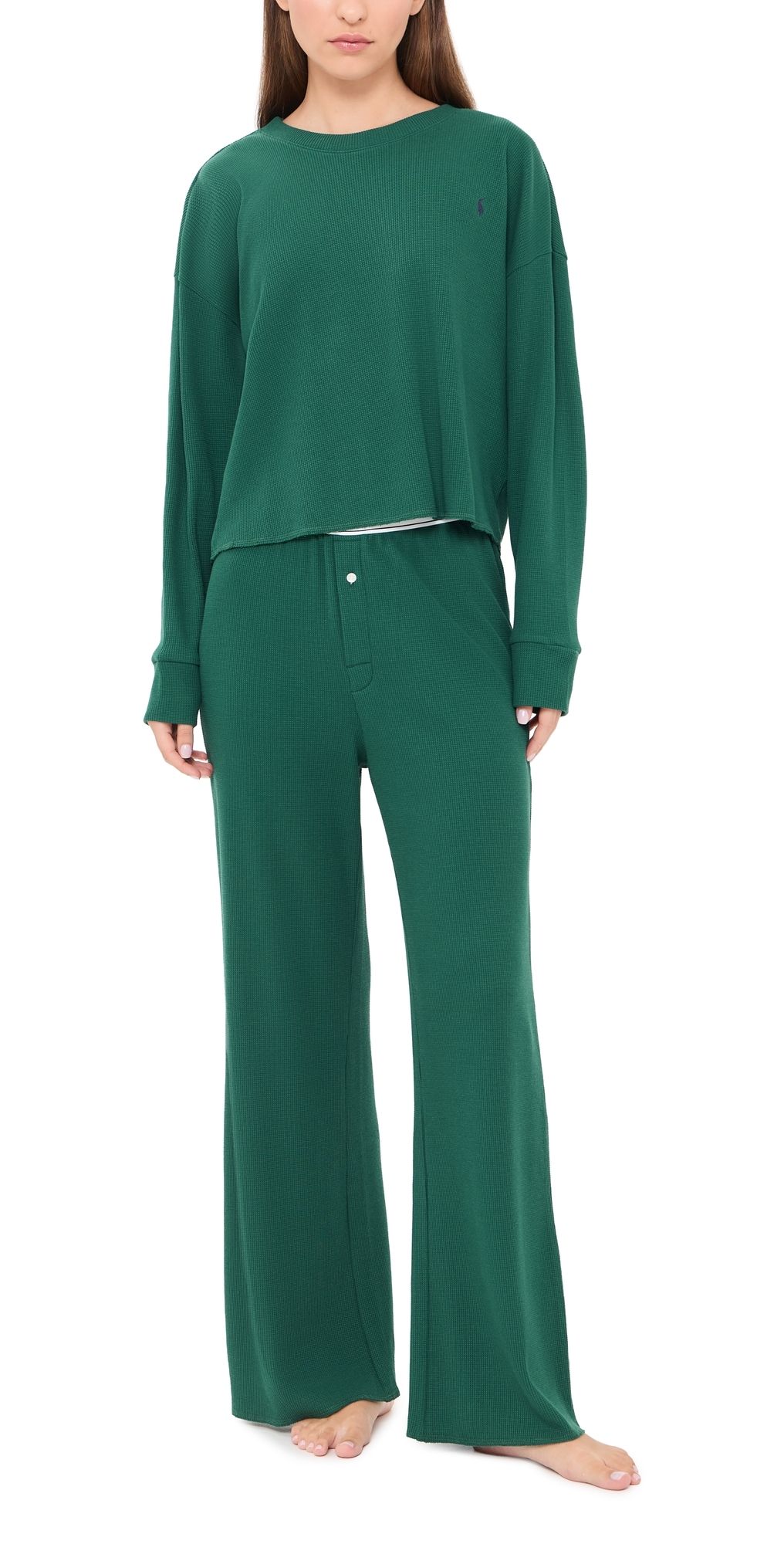 Polo Ralph Lauren Crew Neck Pajama Set Dark Clover XXL