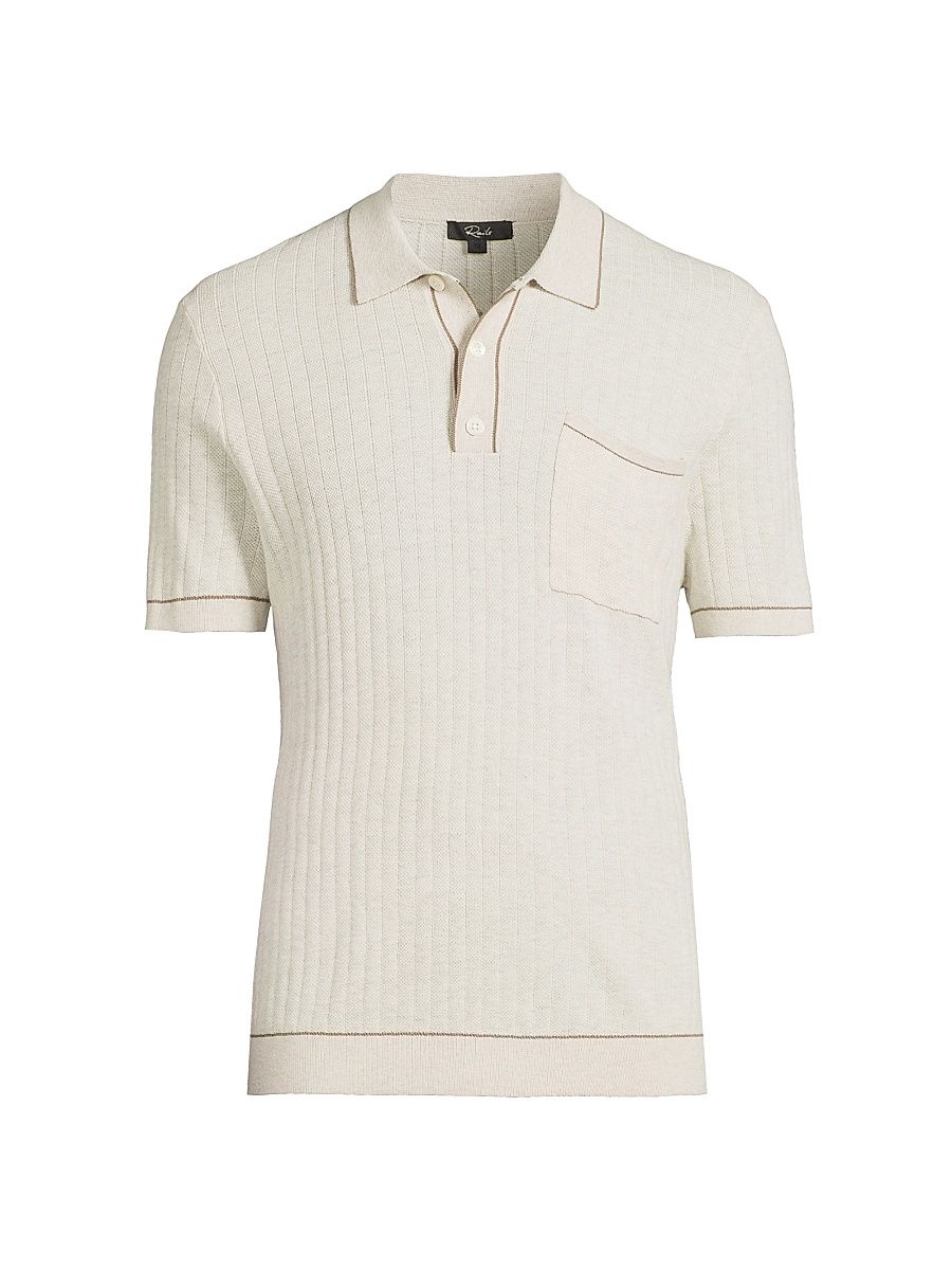 Men's Hardy Knit Polo Shirt - Oat Heather - Size XL