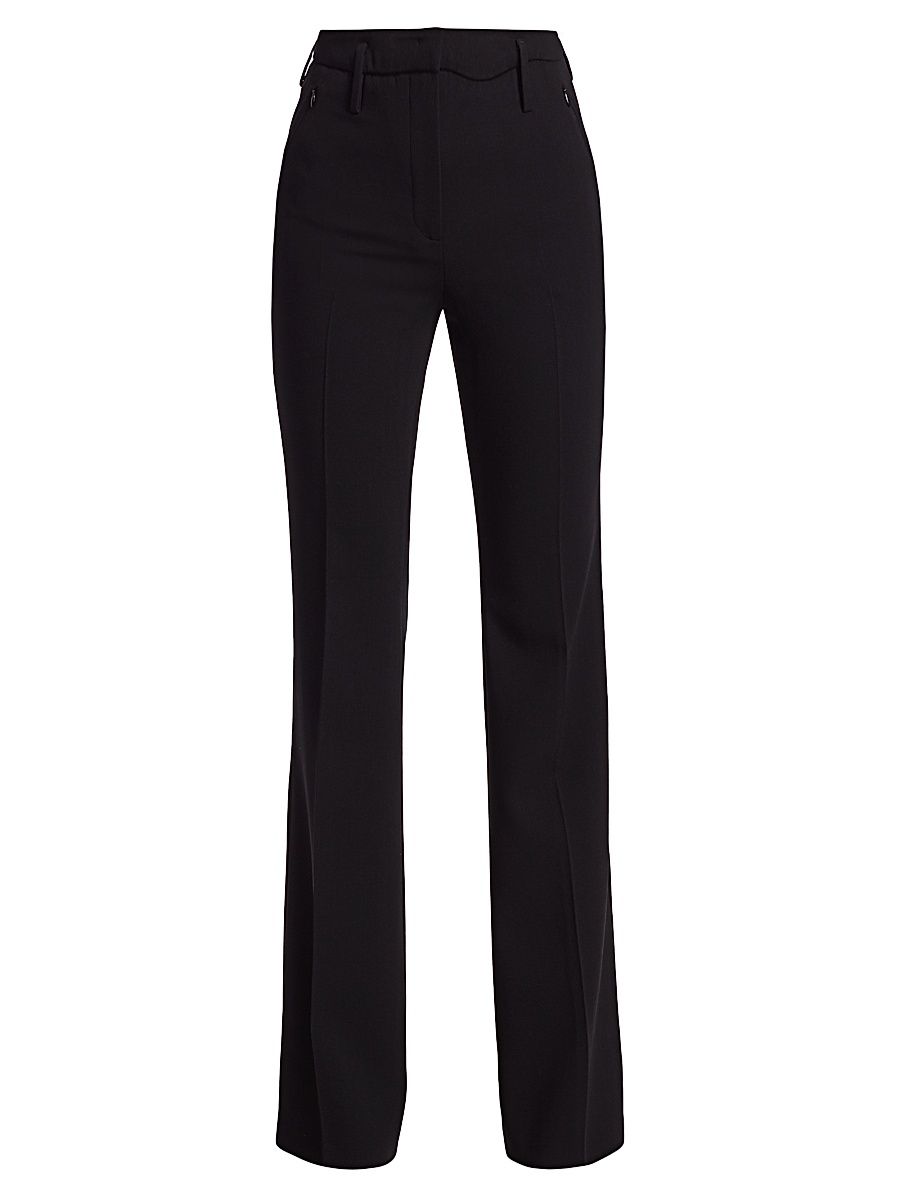 Women's Farrah Stretch-Wool Pants - Black - Size 2