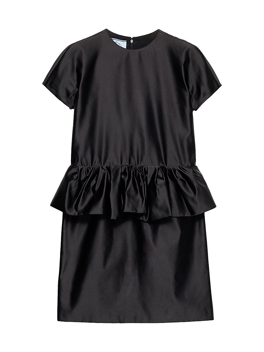Women's Duchesse Silk Mini-Dress - Black - Size 10