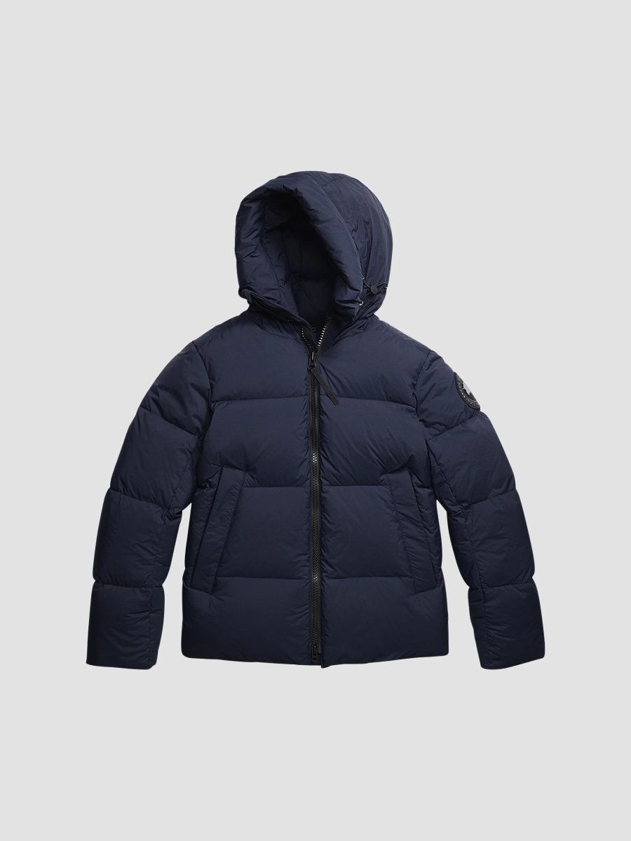 Canada Goose Men's Crofton Matte Puffer Jacket - Atlantic Navy - Size Medium