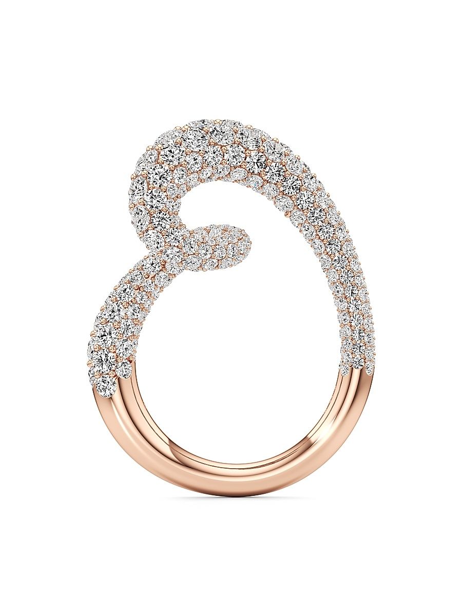 Women's Whirlwind 18K Rose Gold & 4.74 TCW Lab-Grown Diamond Ring - Rose Gold - Size 6.25