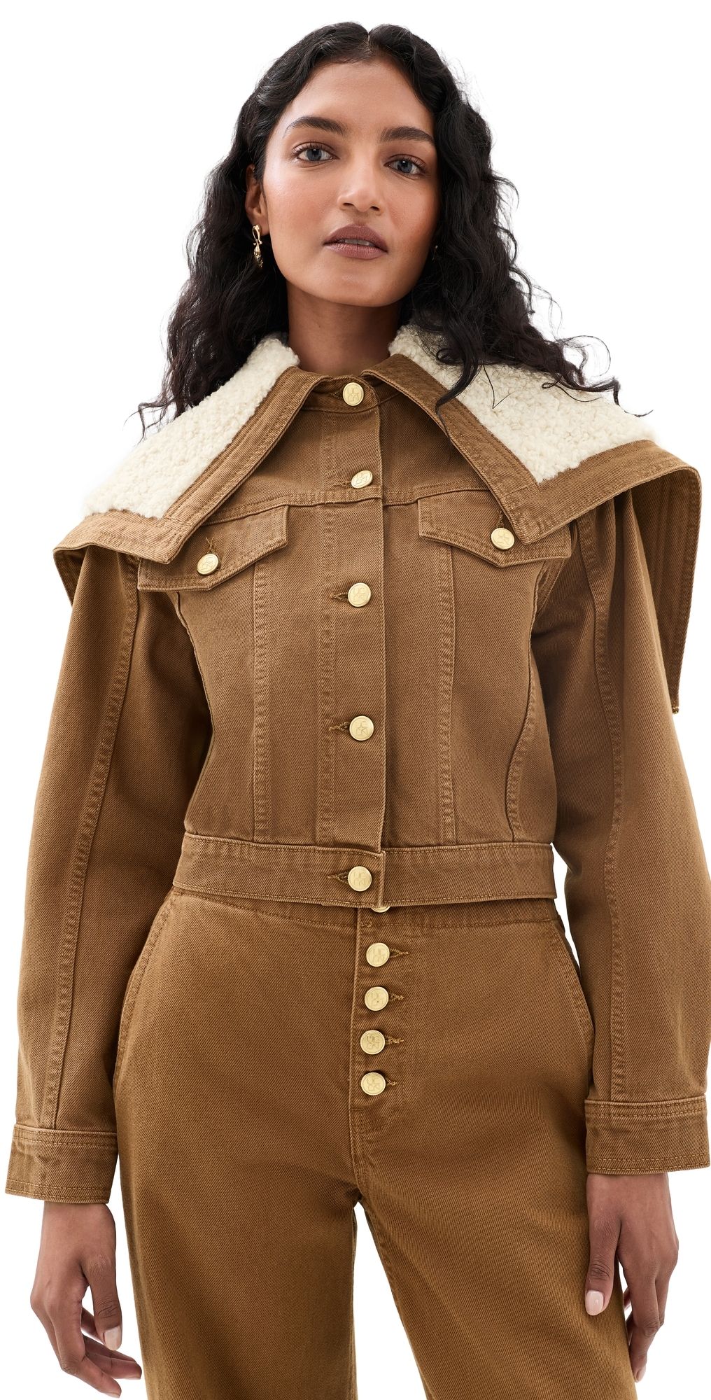 Ulla Johnson The Sybil Denim Jacket Umber M