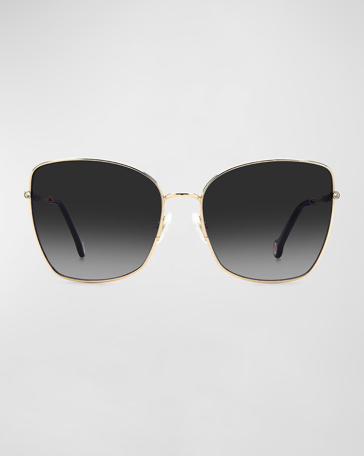 Glittery Metal Butterfly Sunglasses