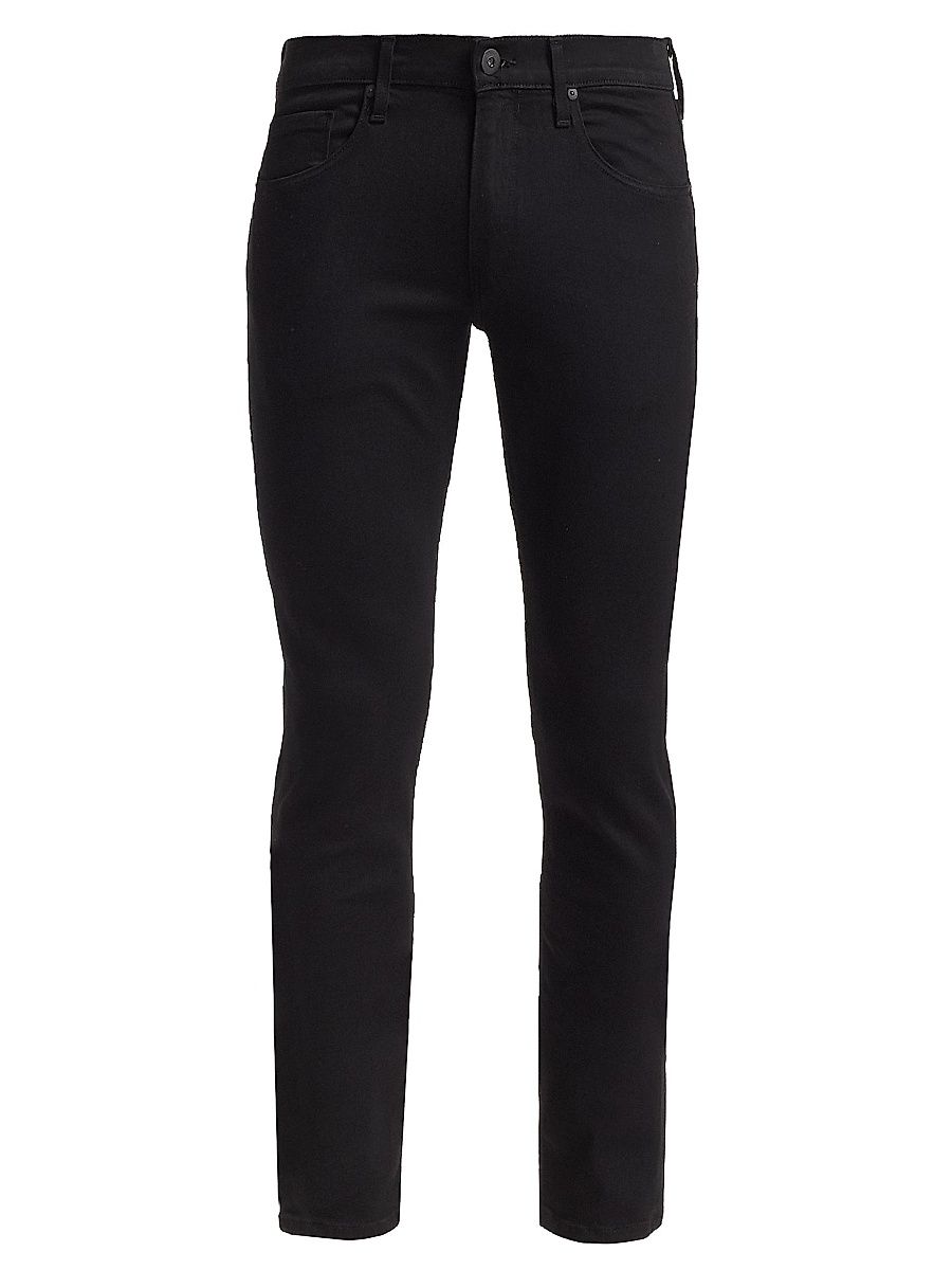 Lennox Stretch Slim-Fit Jeans - Black Shadow - Size 40