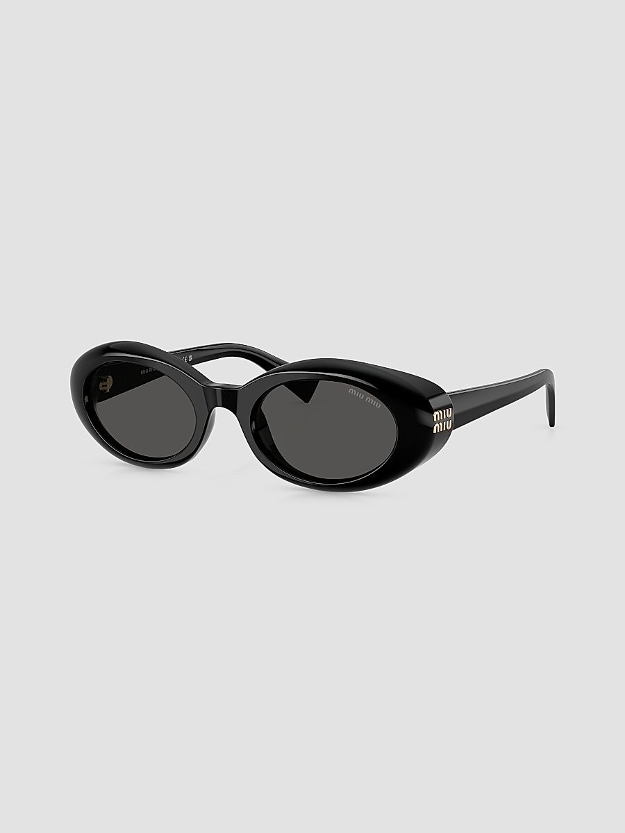 Women's B09SF Oval Sunglasses - Dark Black
