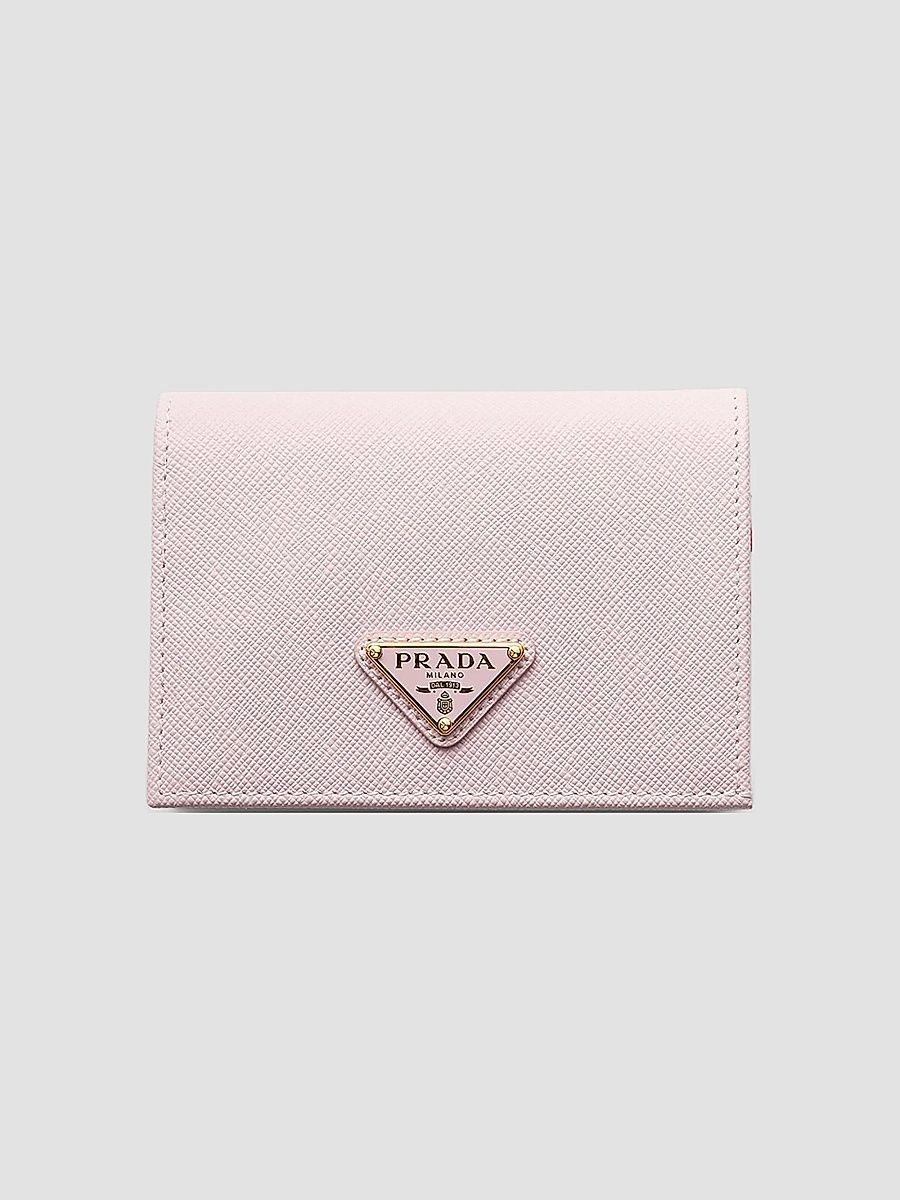 Prada Women's Small Saffiano Leather Wallet - Pink