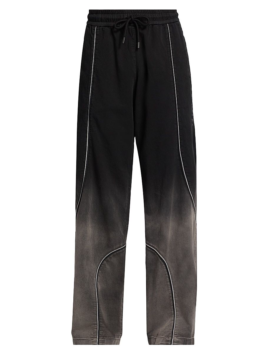 Men's Offline Cotton Relaxed Track Pants - Black - Size XXL