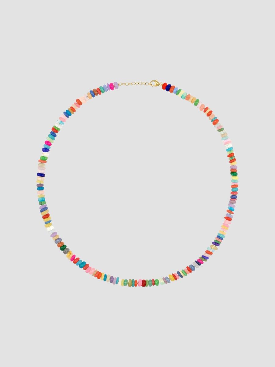 Jia Jia Women's Solel 14K Yellow Gold & Opal Bead Necklace - Multi