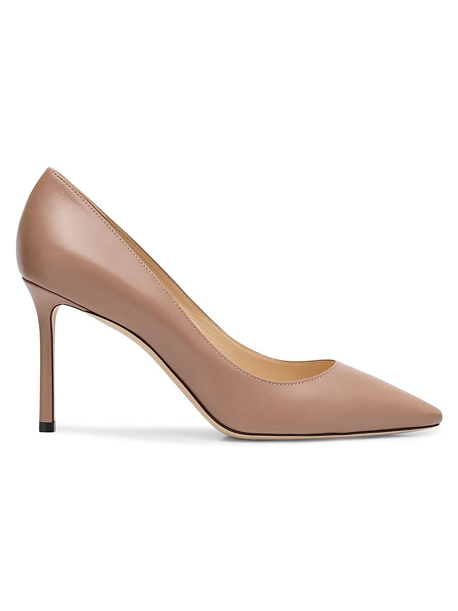 Women's Romy 85MM Leather Pumps - Beige - Size 12