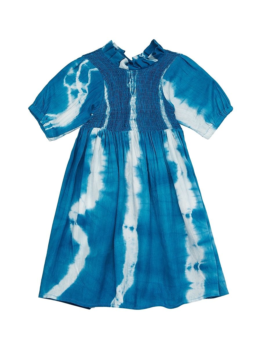 Baby Girl's, Little Girl's & Girl's Jola Smocked Tie-Dye Dress - Blue - Size 6