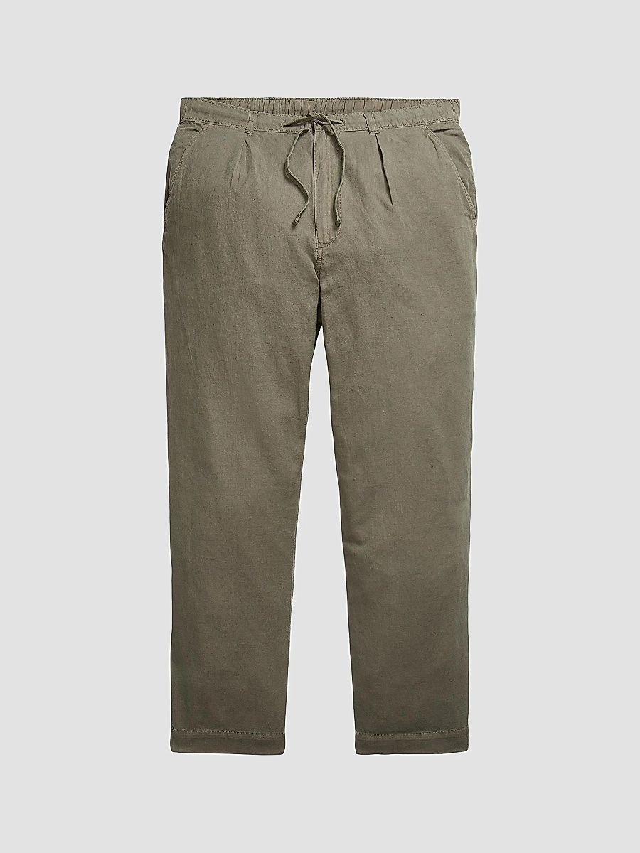 Polo Ralph Lauren Men's Relaxed-Fit Linen-Cotton Pants - New Olive - Size XS