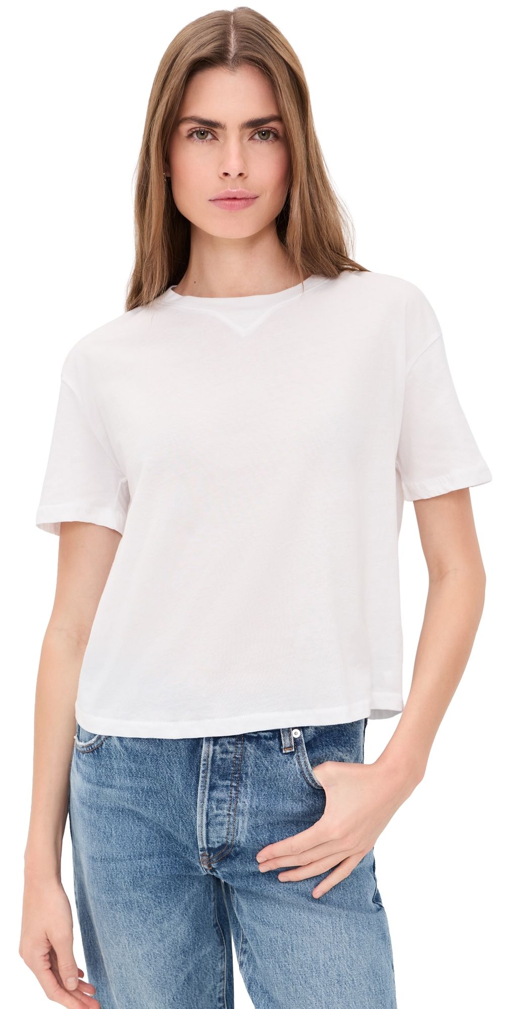 Favorite Daughter The Everyday Short Sleeve Tee White XS