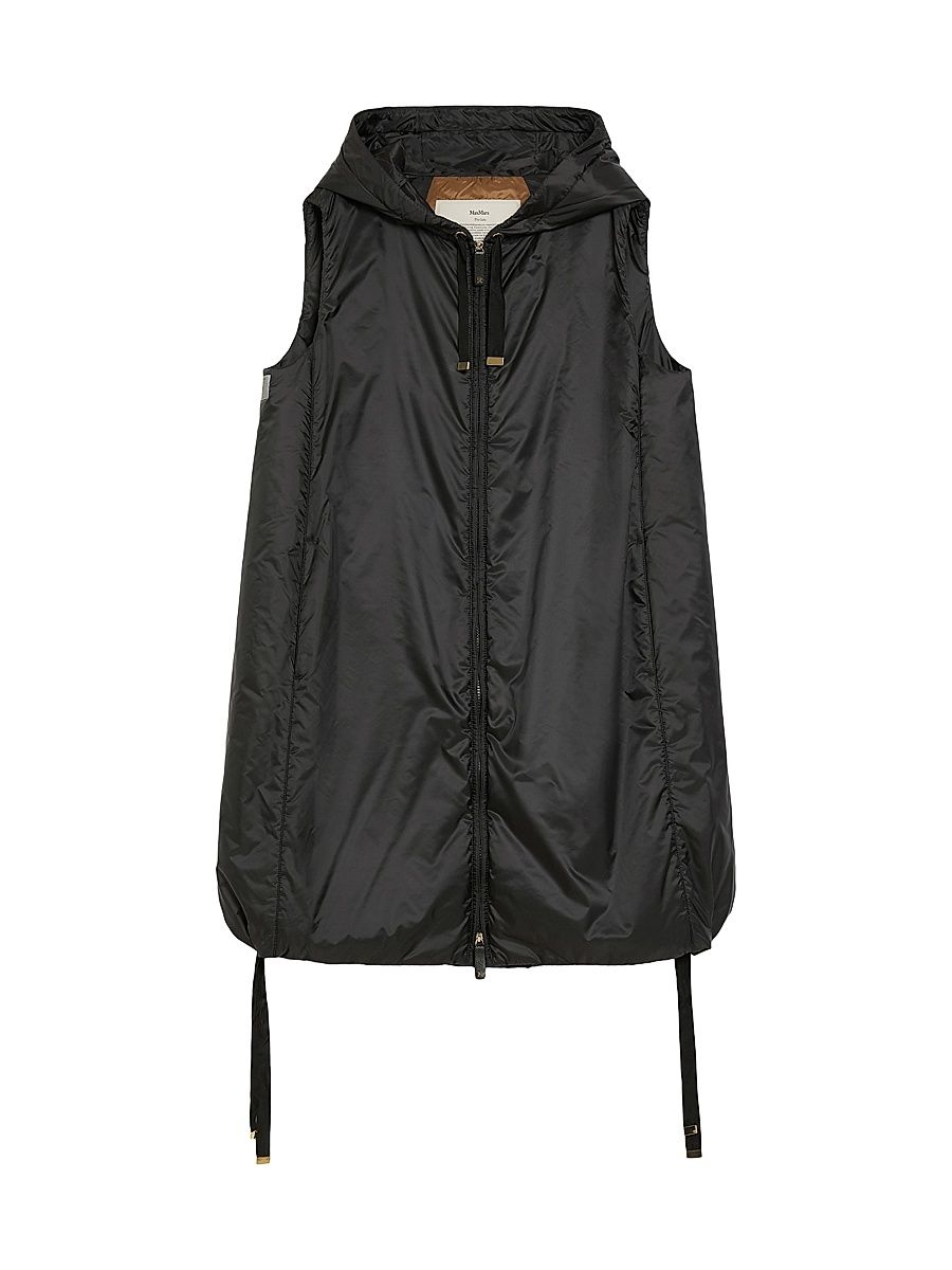 Women's Water Repellent Canvas Gilet - Black - Size 12