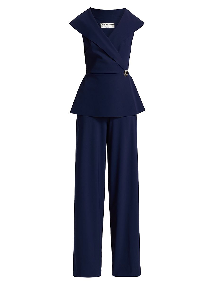 Women's Moxel Jersey Portrait Jumpsuit - Blu Notte - Size 8