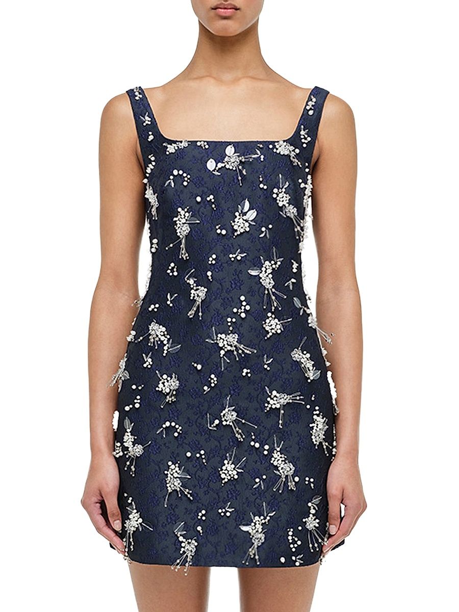 Women's Viva Embellished Sleeveless Minidress - Midnight - Size 10