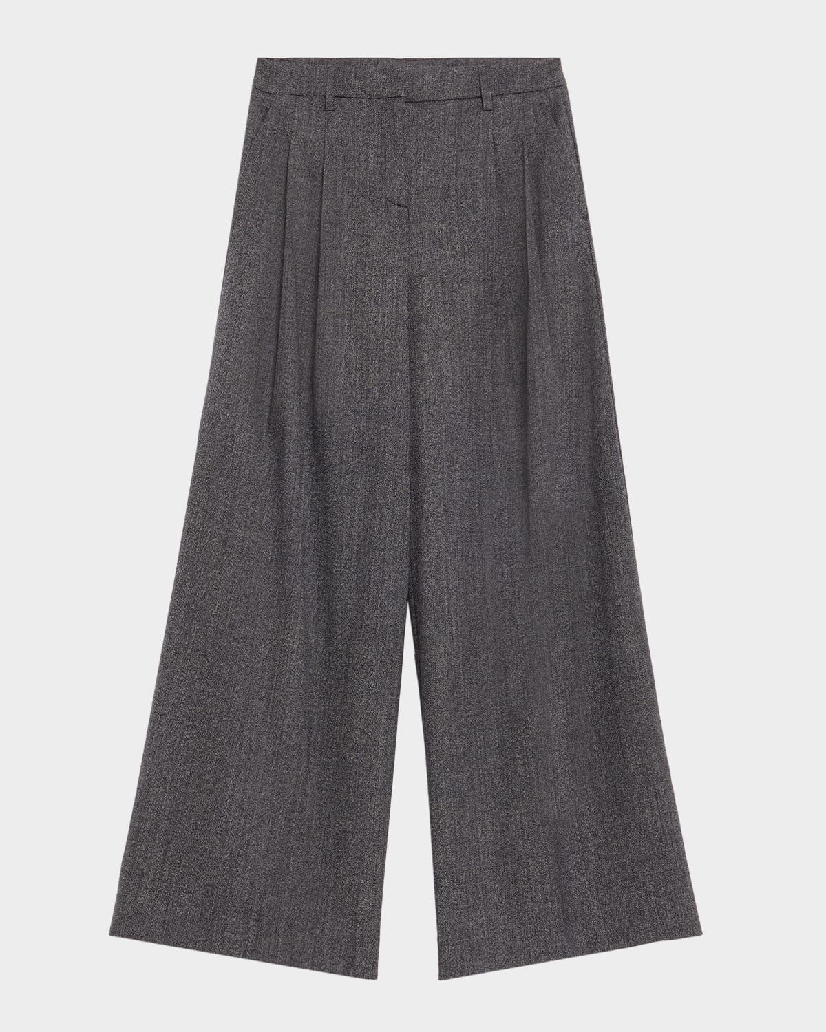 Next Didi Stretch Wool Wide-Leg Trousers