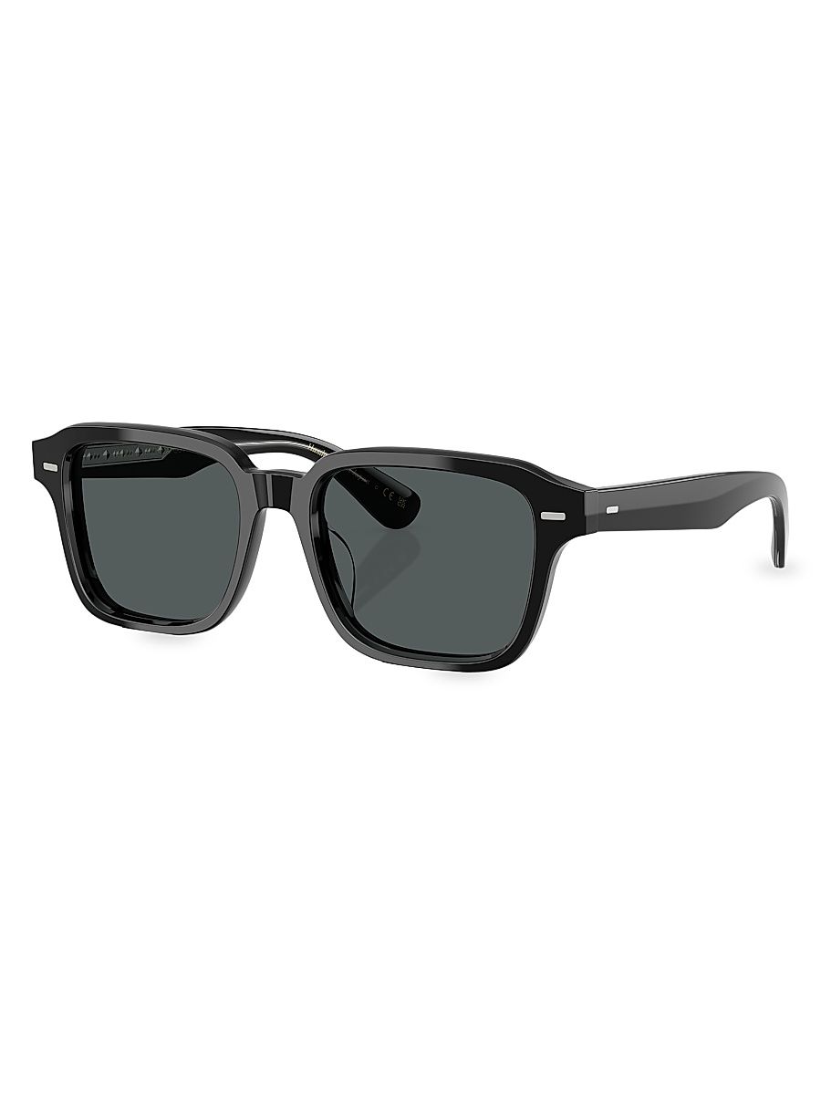 Men's 51MM Pillow Sunglasses - Black