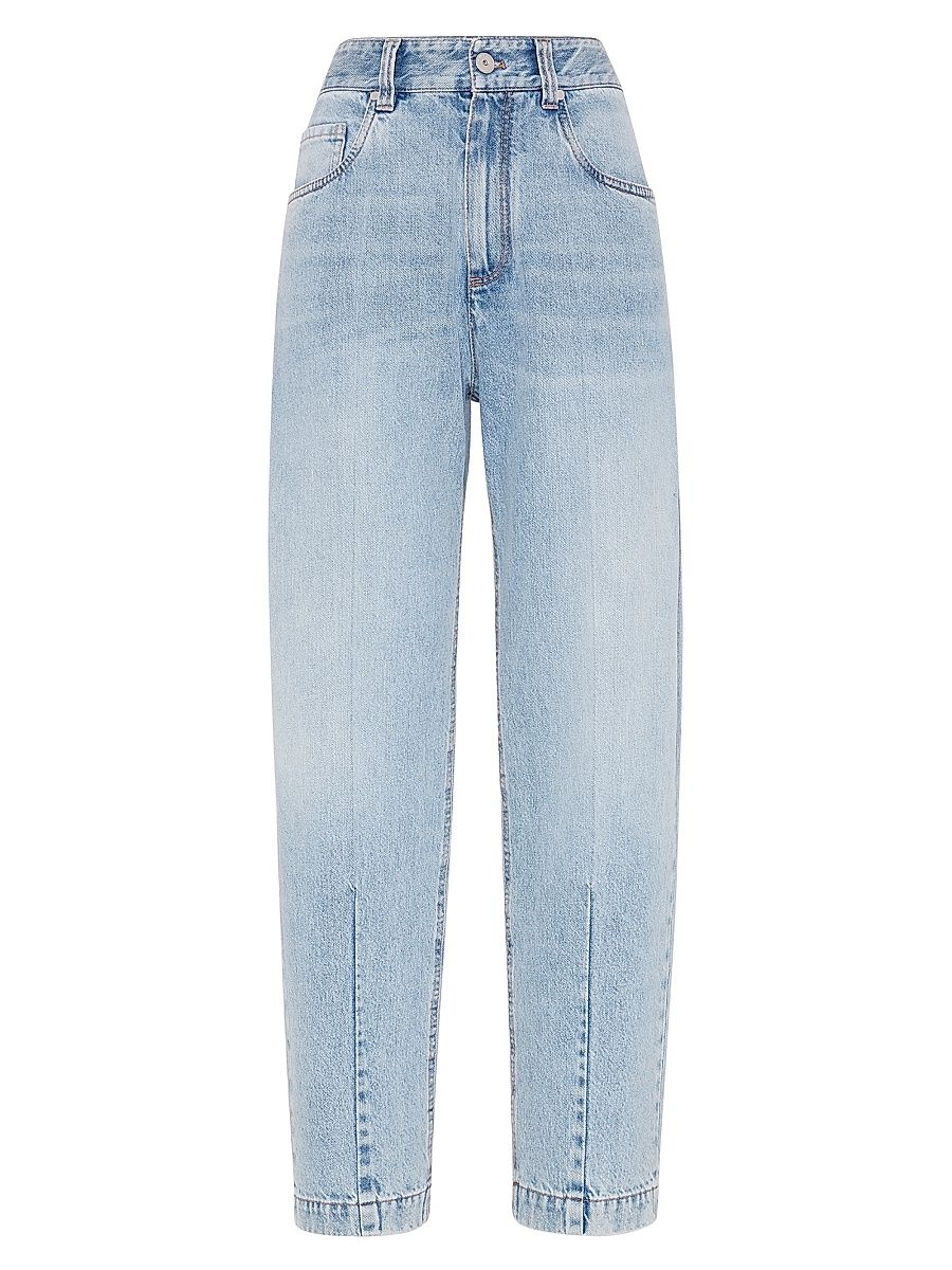 Women's Authentic Denim Loose Trousers - Light Denim - Size 2
