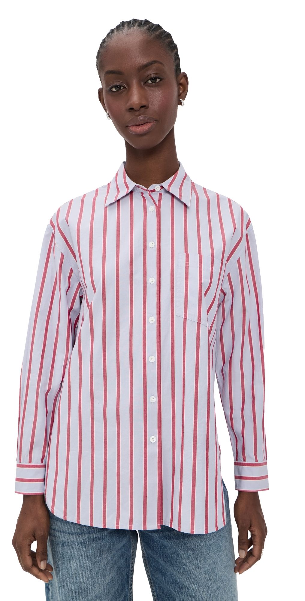 Madewell Easy Button Down Shirt Tranquil Blue XS