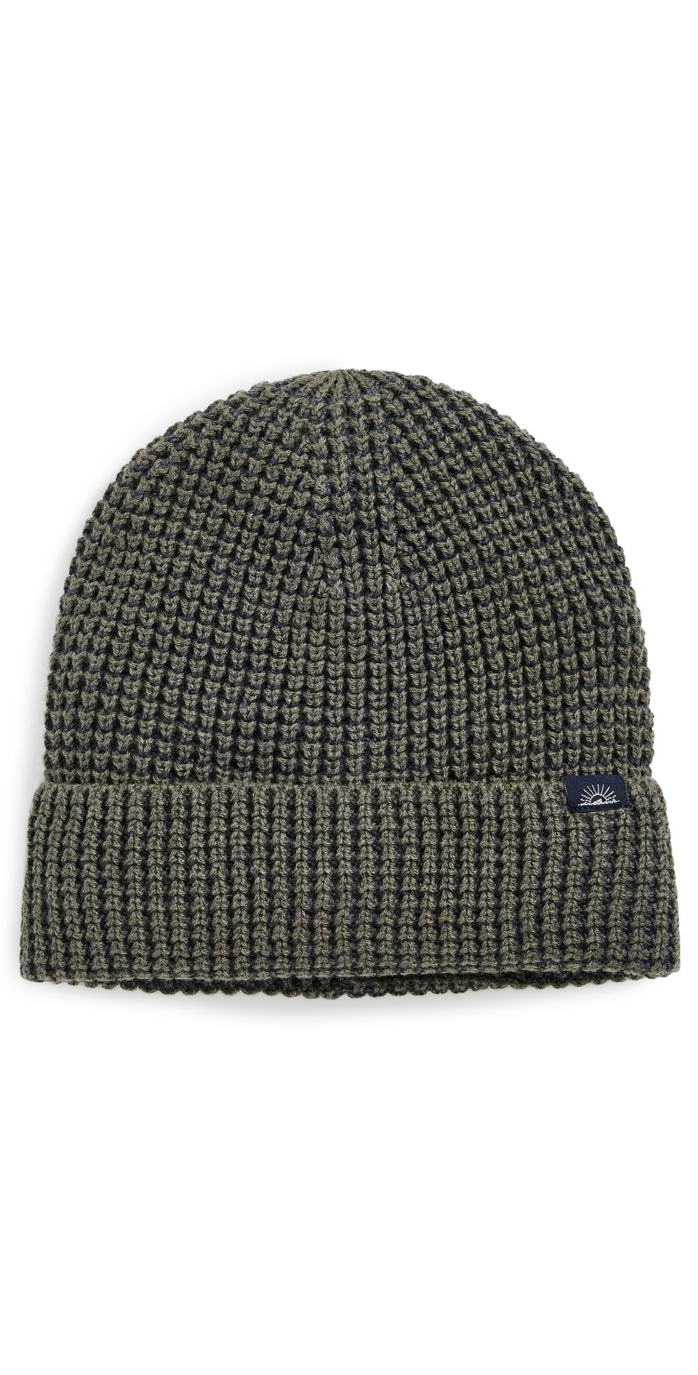 Faherty Plaited Waffle Beanie Forest One Size