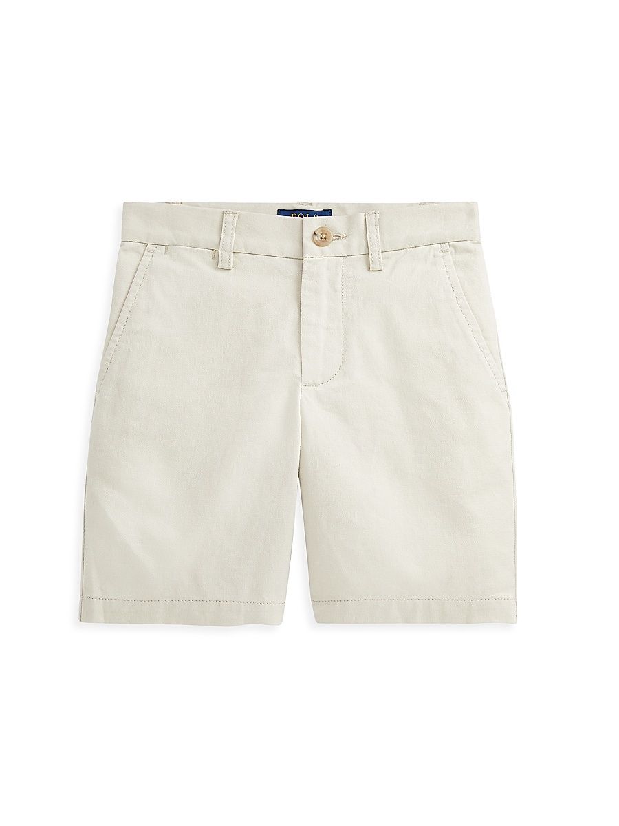 Little Boy's Straight-Fit Stretch Twill Shorts - Basic Sand - Size 7
