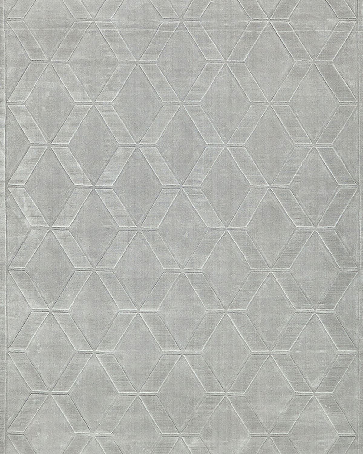 Brunello Hand-Loomed Light Silver Rug