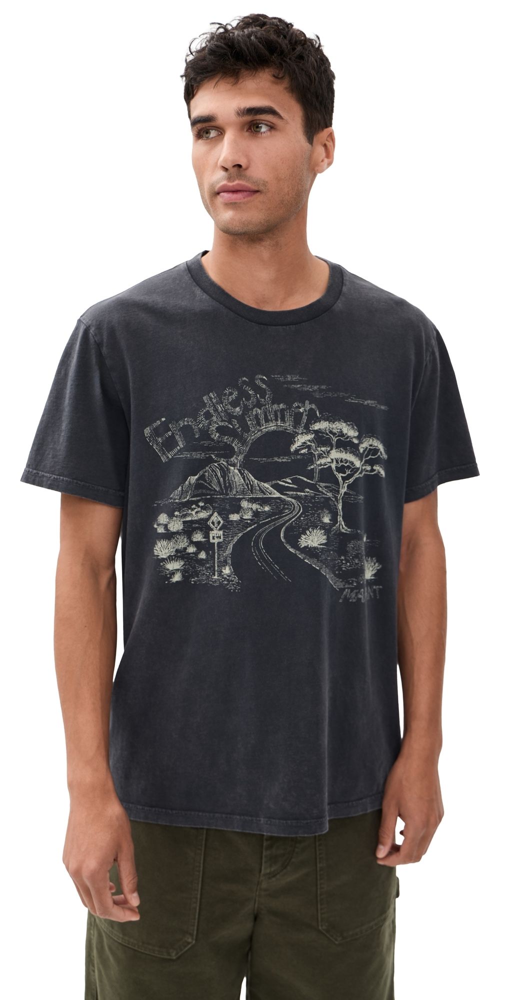 Isabel Marant Honore T-Shirt Faded Black XS