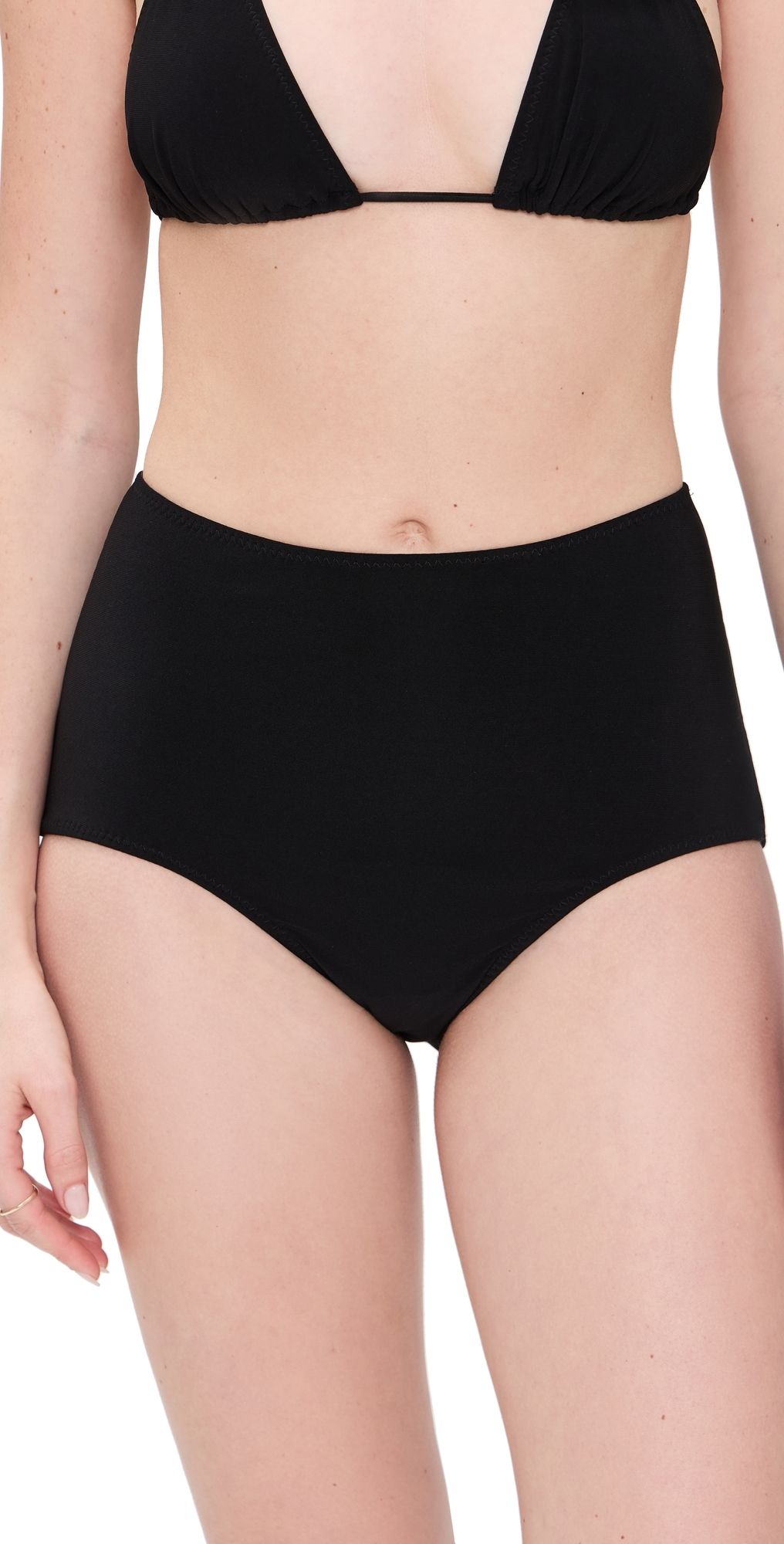 Norma Kamali High Rise Boy Short Bottoms Black M