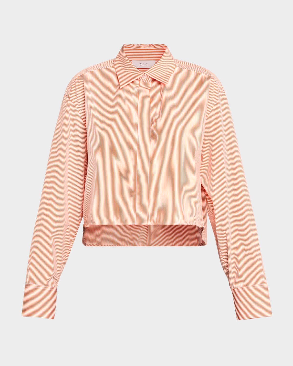 Maude Striped Cropped Shirt