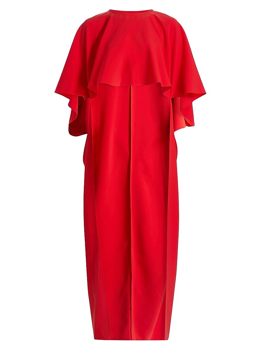 Women's High-Low Cape Stole - Persimmon - Size 6