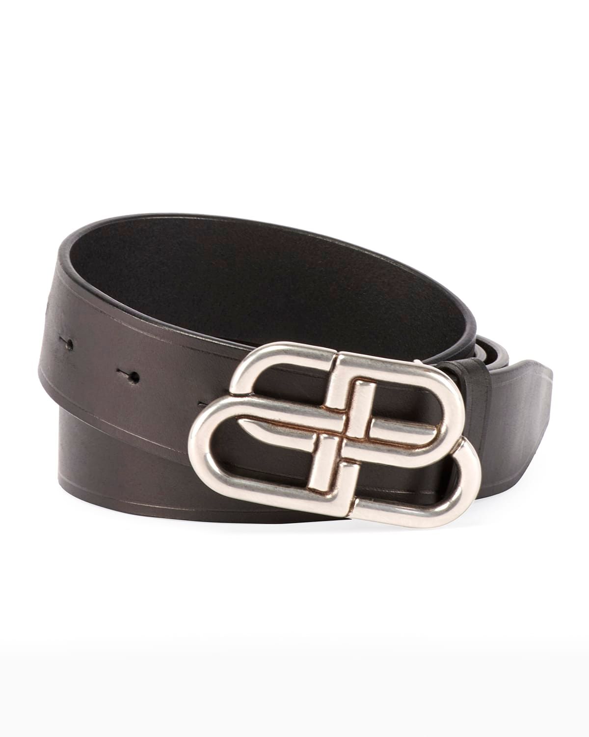 Men & apos;s Logo Buckle Belt