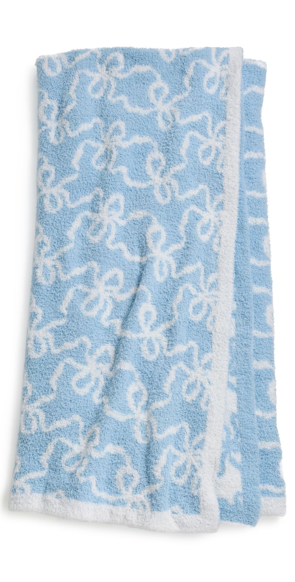 LoveShackFancy Teddy Bow Blanket Blue Moon One Size