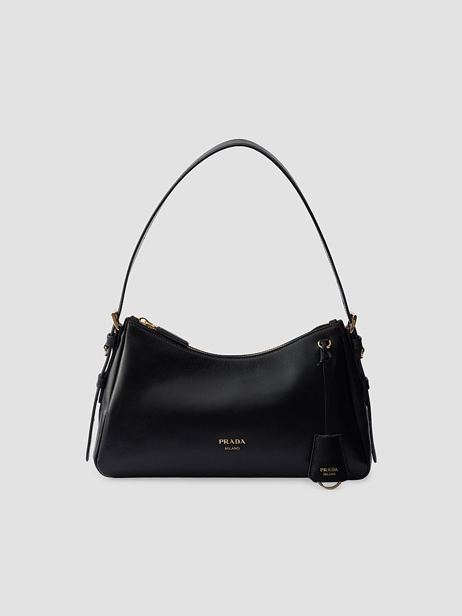 Women's Aimée Medium Leather Shoulder Bag - Black