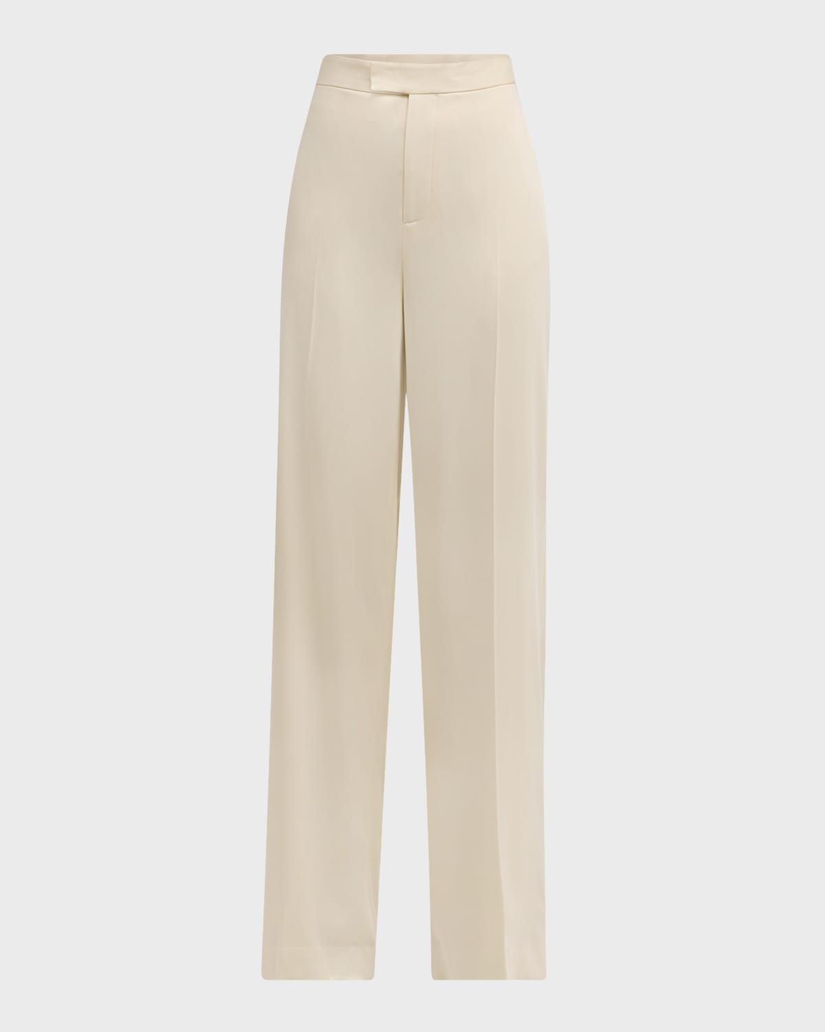 Modern Wool Wide-Leg Trousers