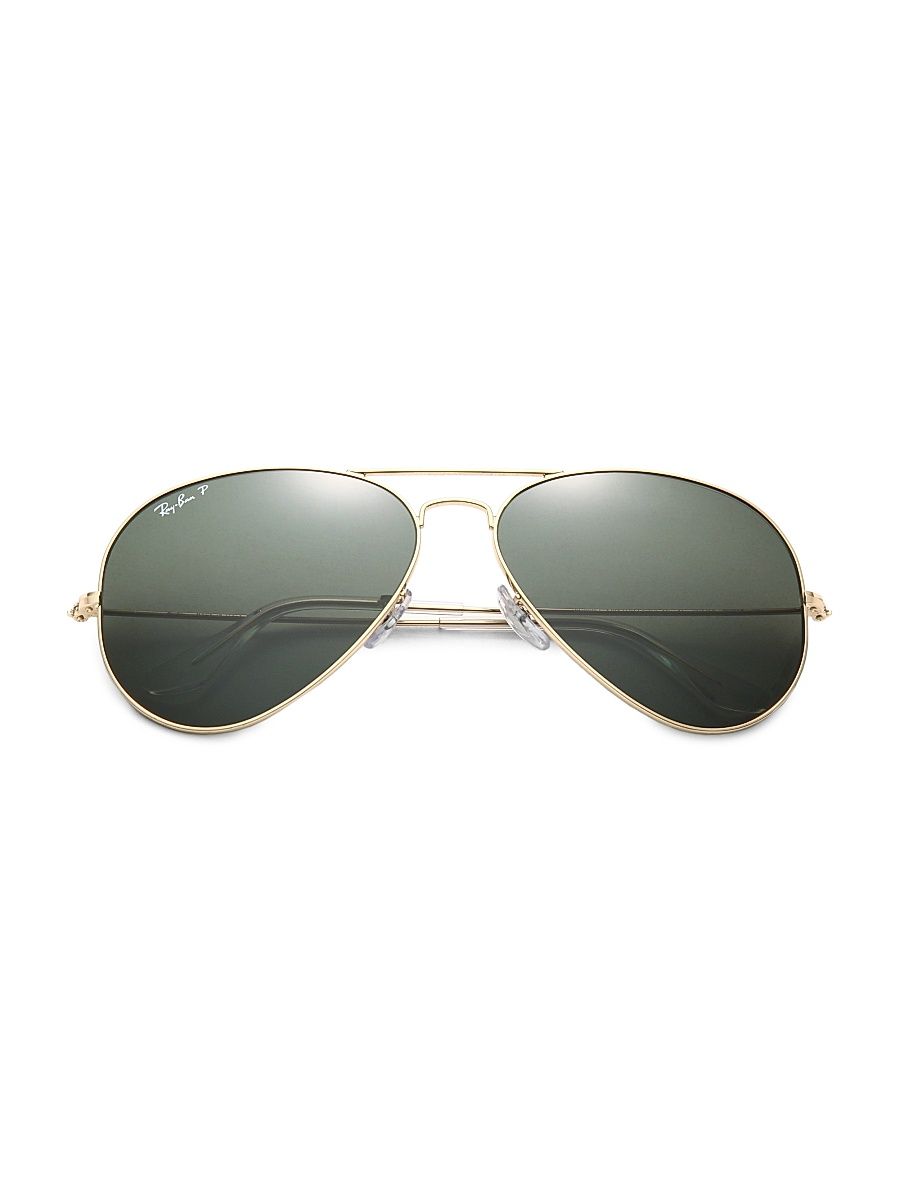 RB3025 62MM Original Polarized Aviator Sunglasses - Gold