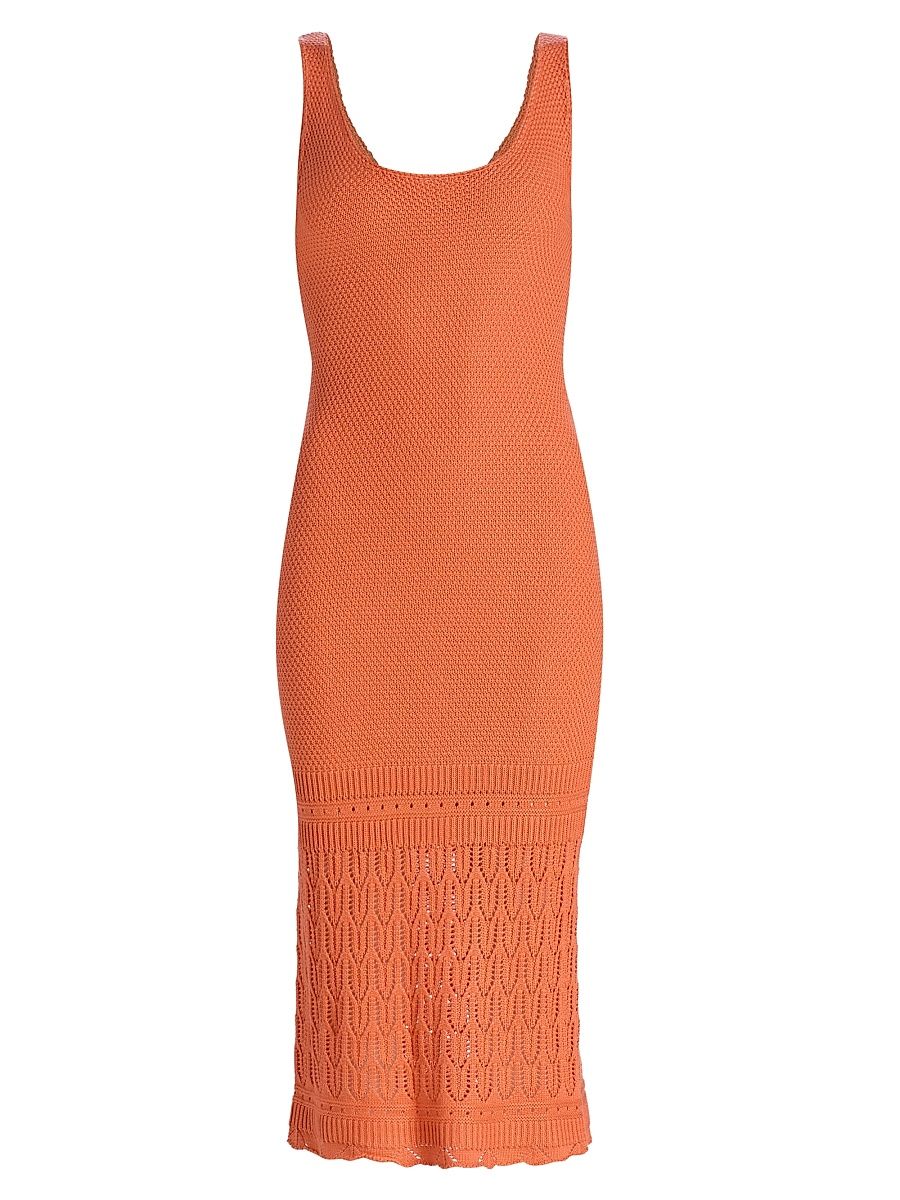 Women's Liv Knit Body-Con Midi-Dress - Apricot Knit - Size Large