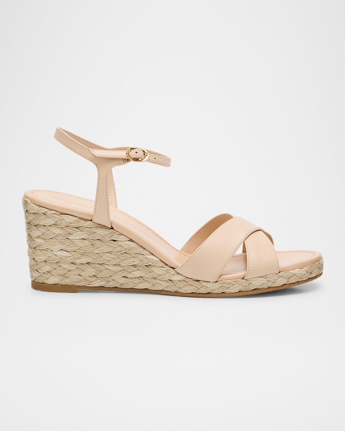 Dayna Leather Crisscross Espadrille Sandals
