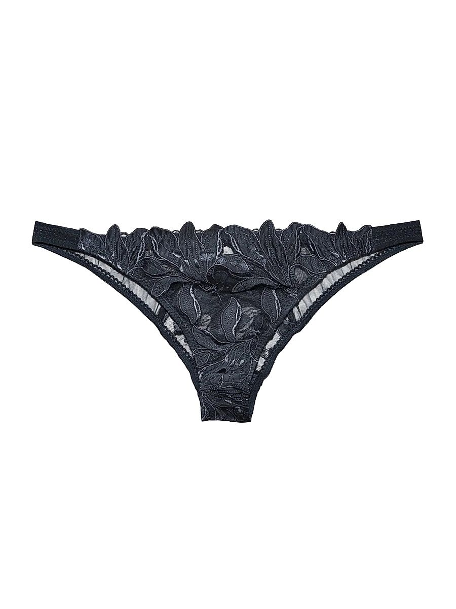Women's Lily Lace Cheeky Brief - Black - Size Large