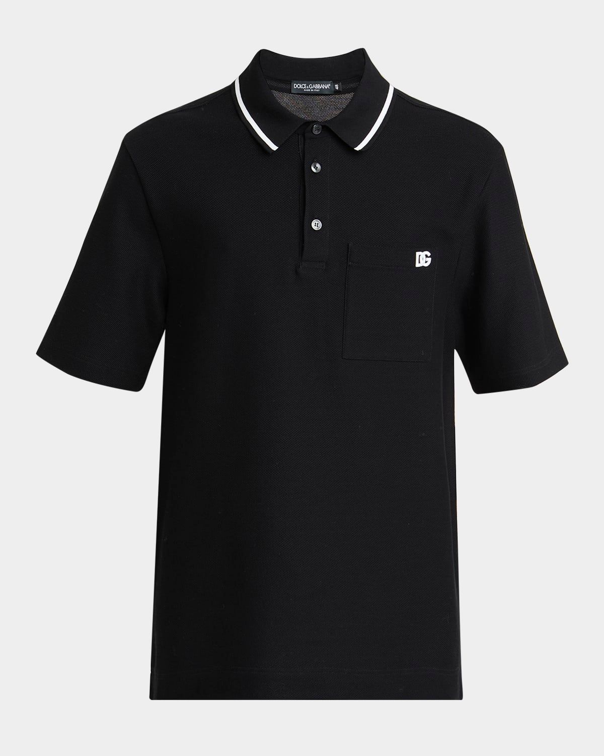Men & apos;s Cotton Pique DG-Pocket Polo Shirt