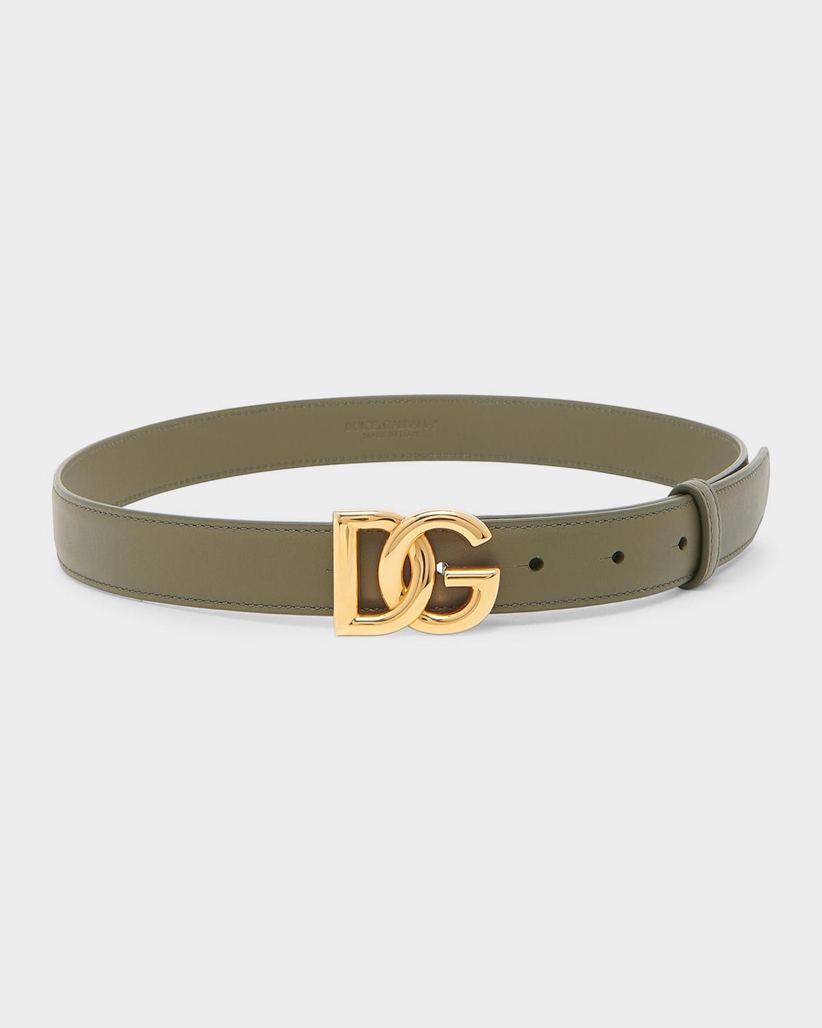 DG Logo Leather Belt