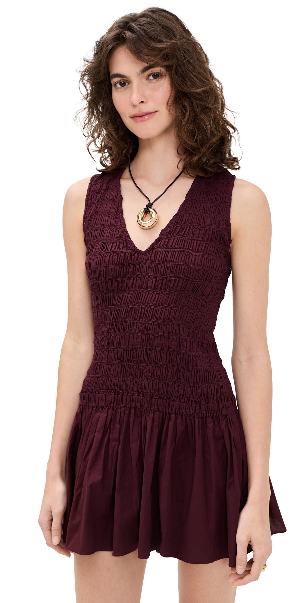 FAITHFULL Palomar Mini Dress Mulberry 4