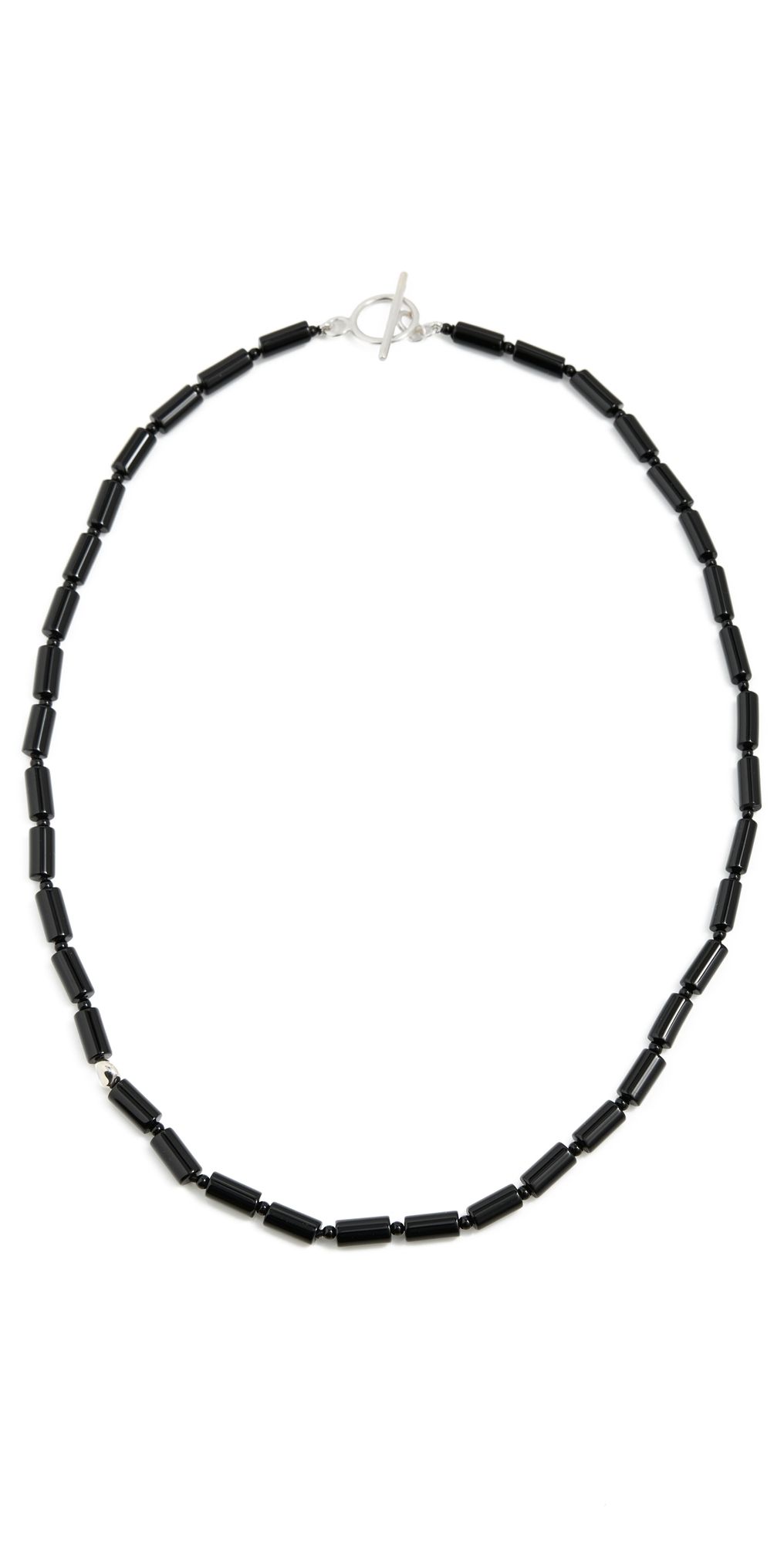 AGMES Vallen Necklace Sterling Silver/Onyx One Size