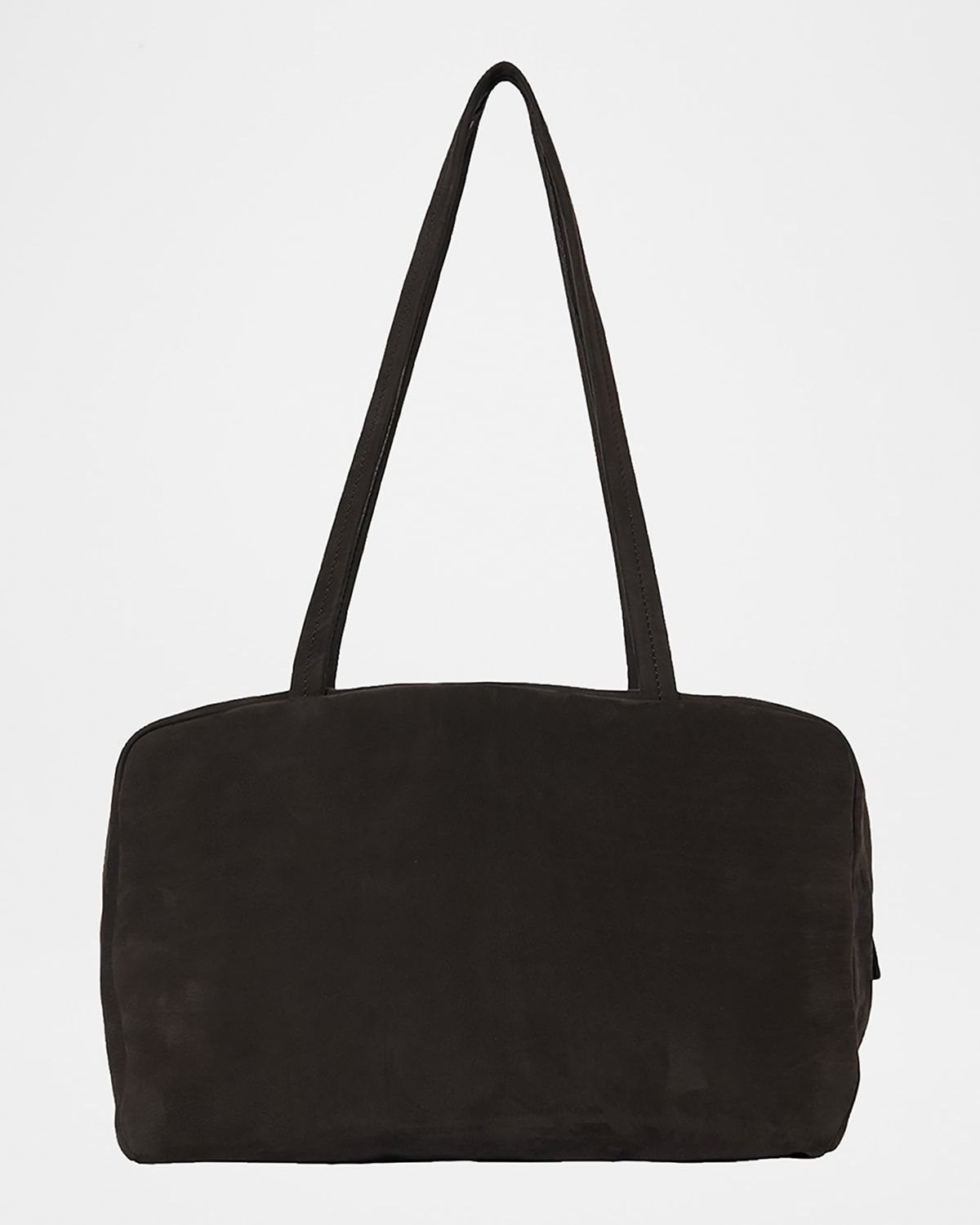 Astra Bowling Shoulder Bag in Suede