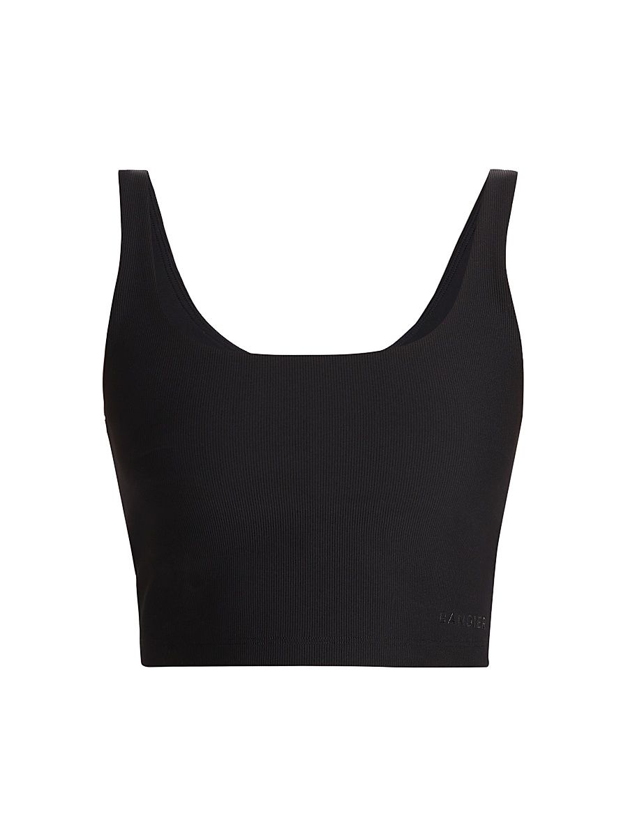 Women's Tempo Ribbed Sports Bra - Black - Size XS