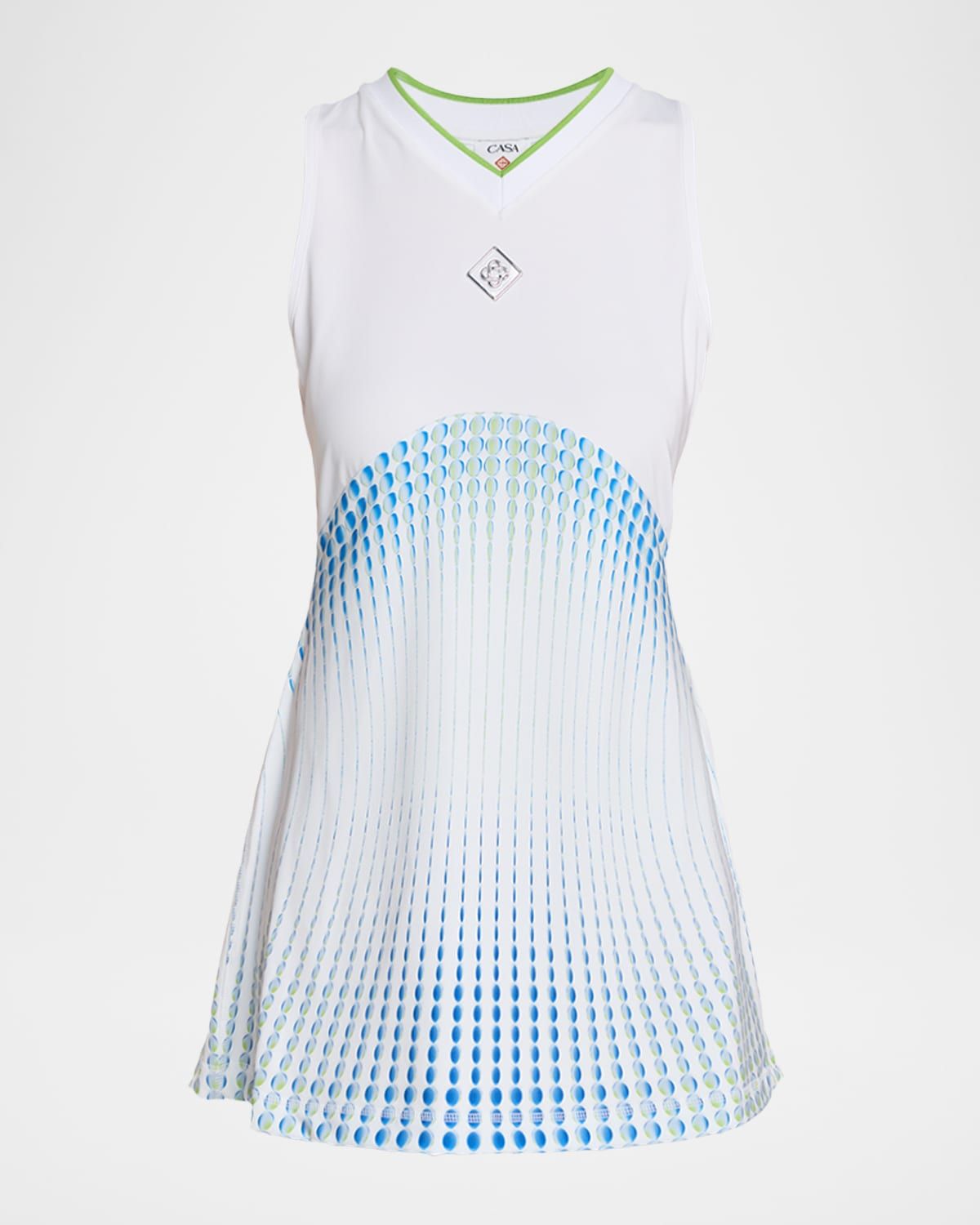 Ombre Dot-Print Tennis Mini Dress