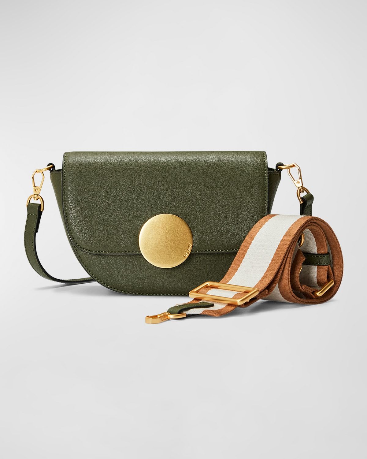 Lottie Saddle Leather Crossbody Bag