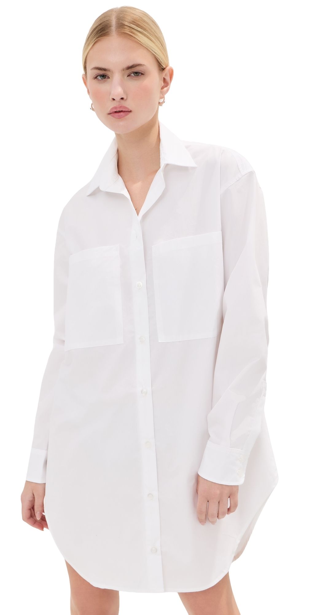 LE BOP Francesca Shirt Dress White XL