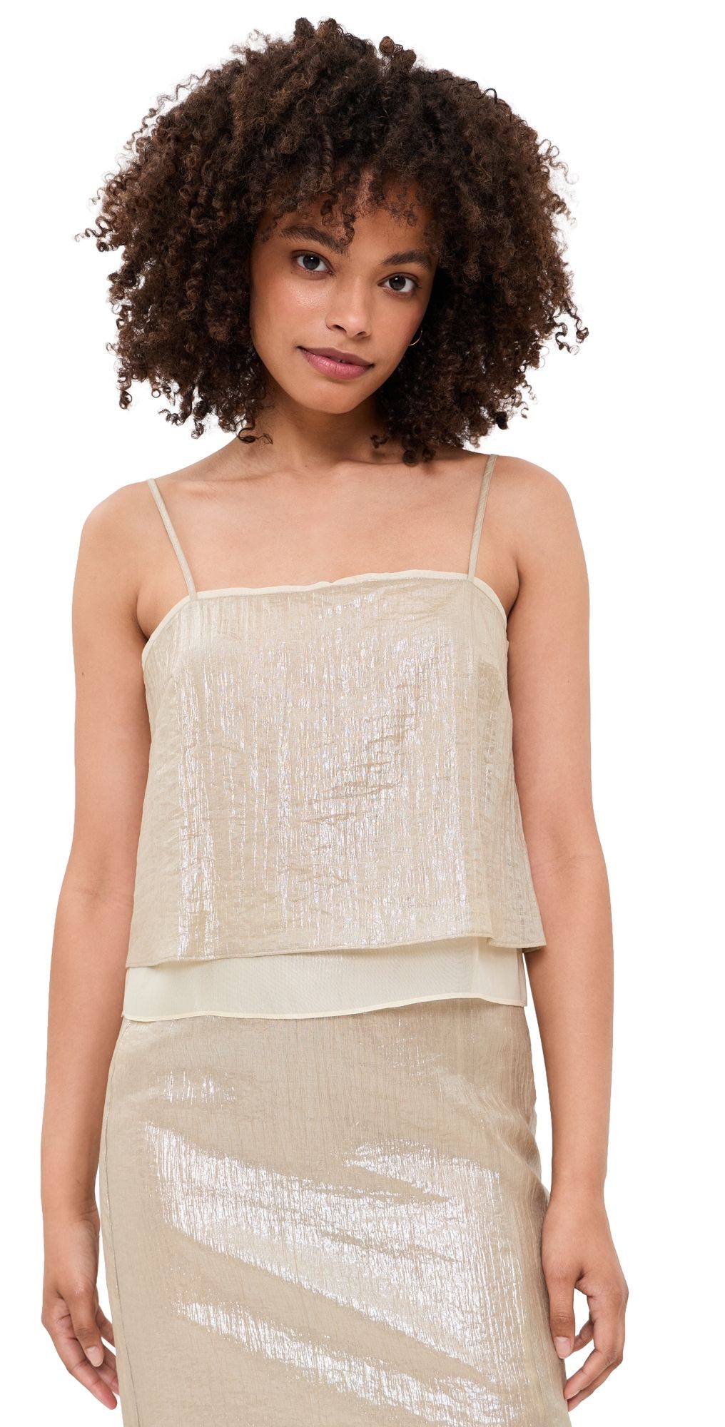 rag & bone Suki Combo Top Beige 2